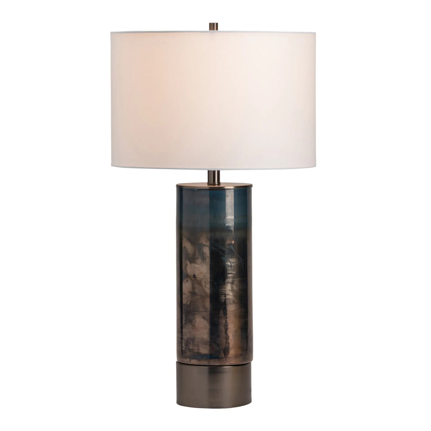 Barlos Iridescent Cylinder Table Lamp