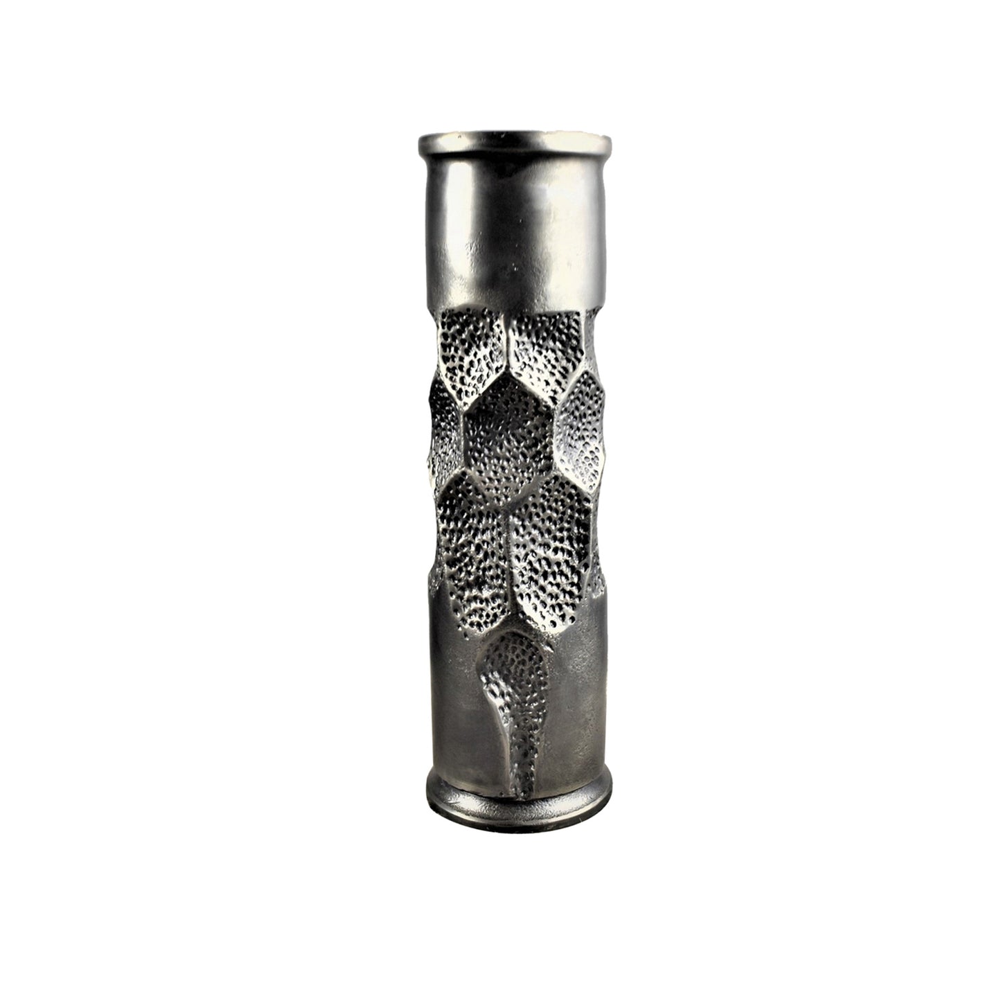 Dillard Sculpted and Hammered Candle Holder, Medium
