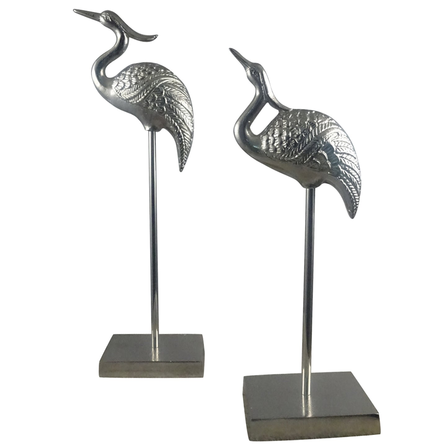 Gallinago Nickel Sculpture (Set of 2)