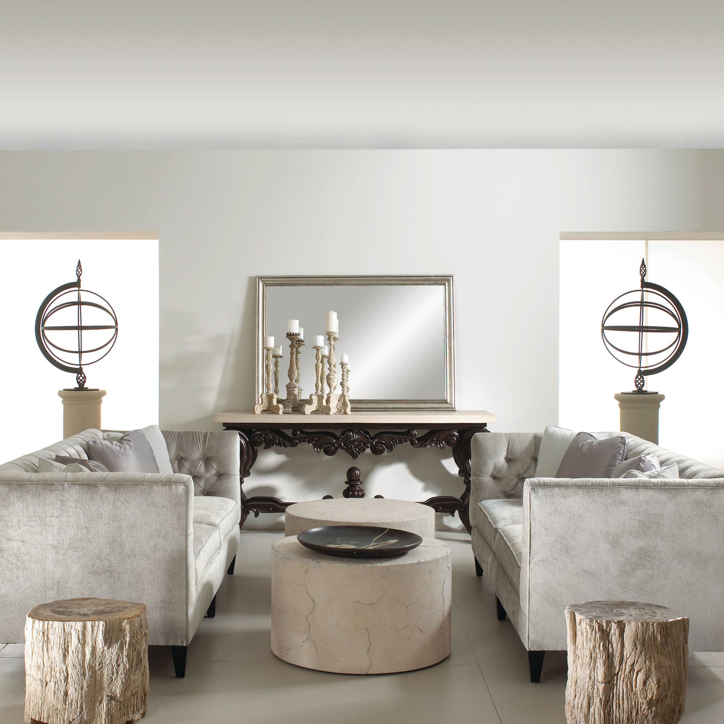 Petrified Wood Accent Table