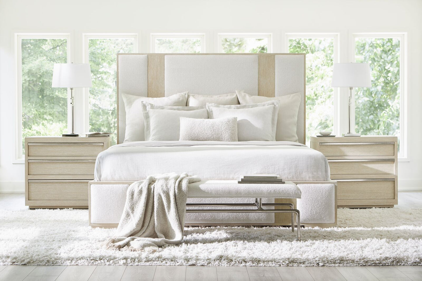 Solaria Nightstand, Dune Finish