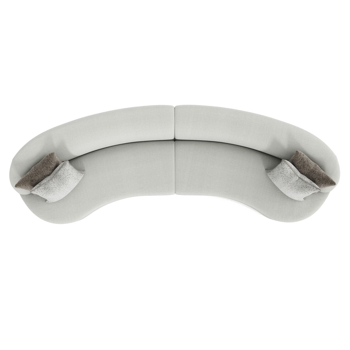 Elle Fabric Long Sofa