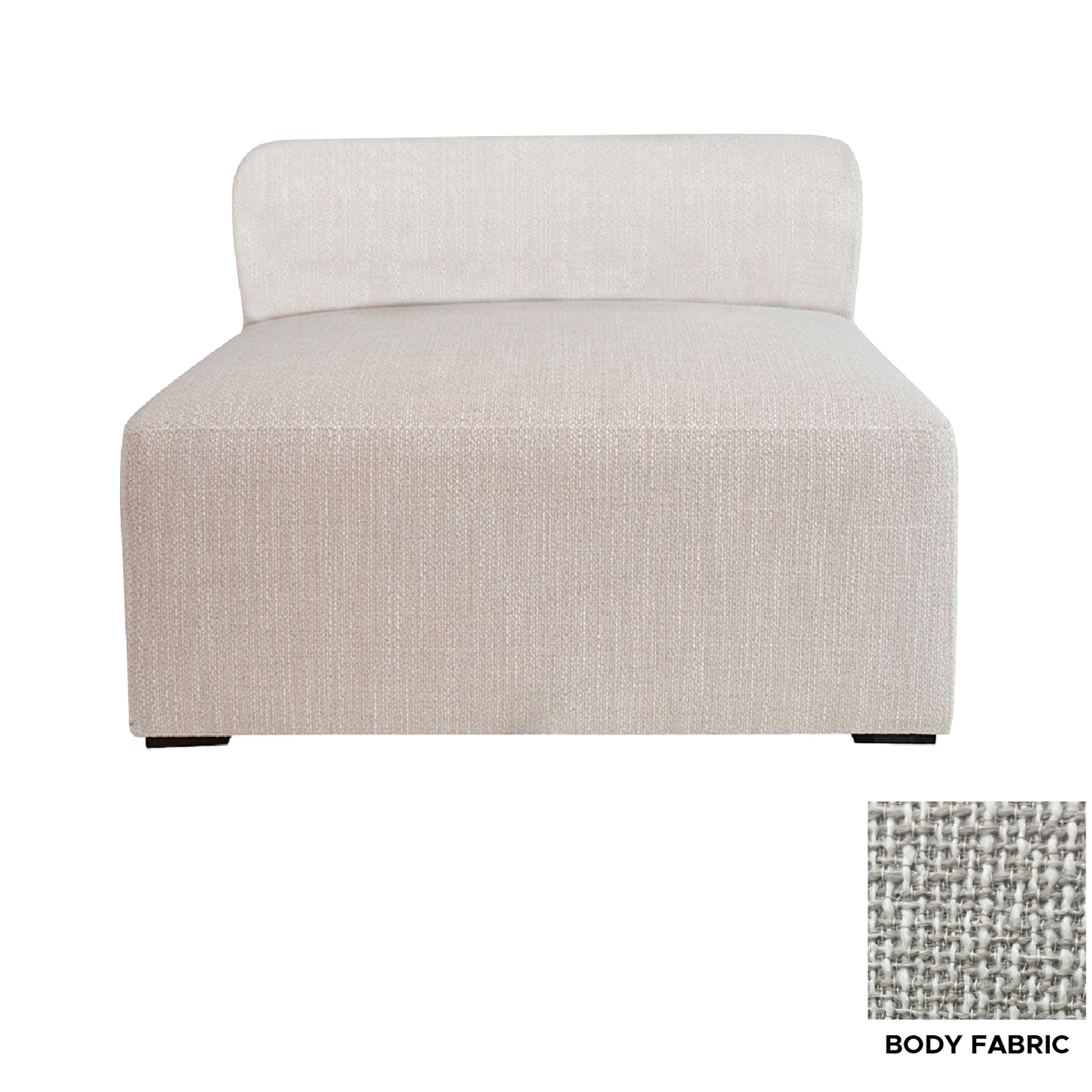 Pisa Woven Armless Modular Chair