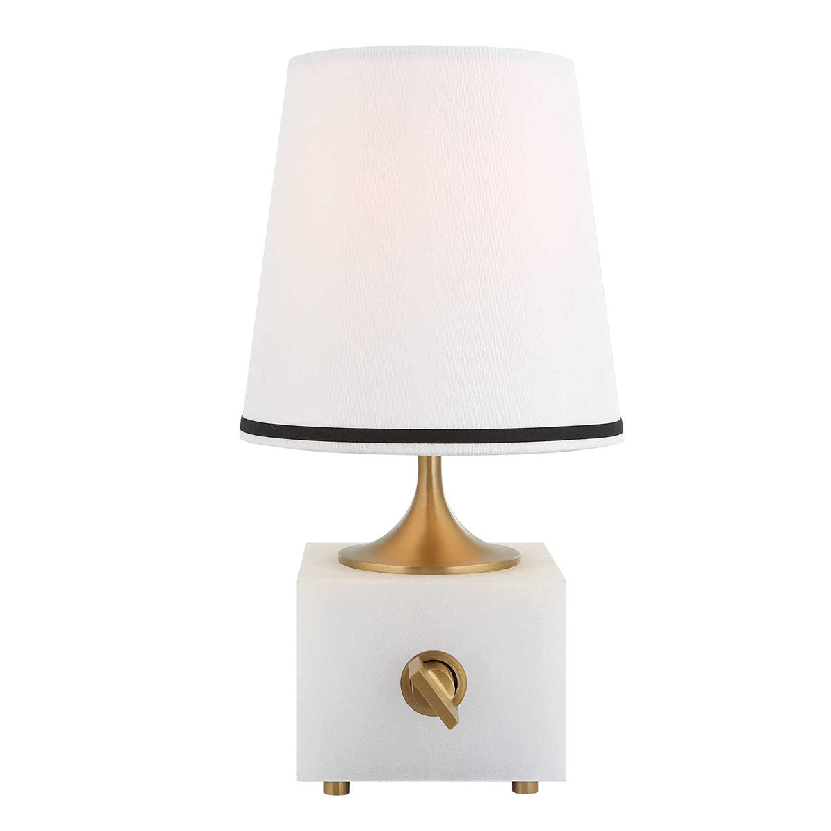 Blockhead Mini Lamp, Satin Brass