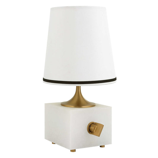 Blockhead Mini Lamp, Satin Brass