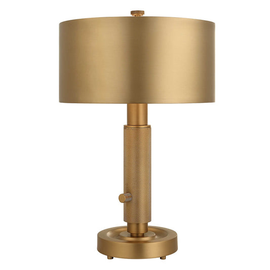 Knurl Mini Lamp, Brass