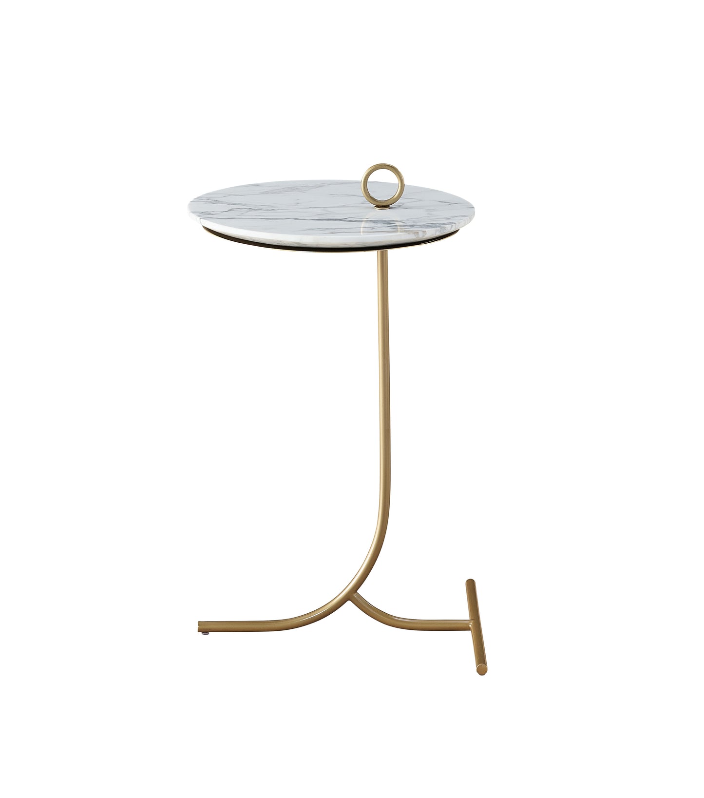 Tranquility Accent Table - Carrara Stone
