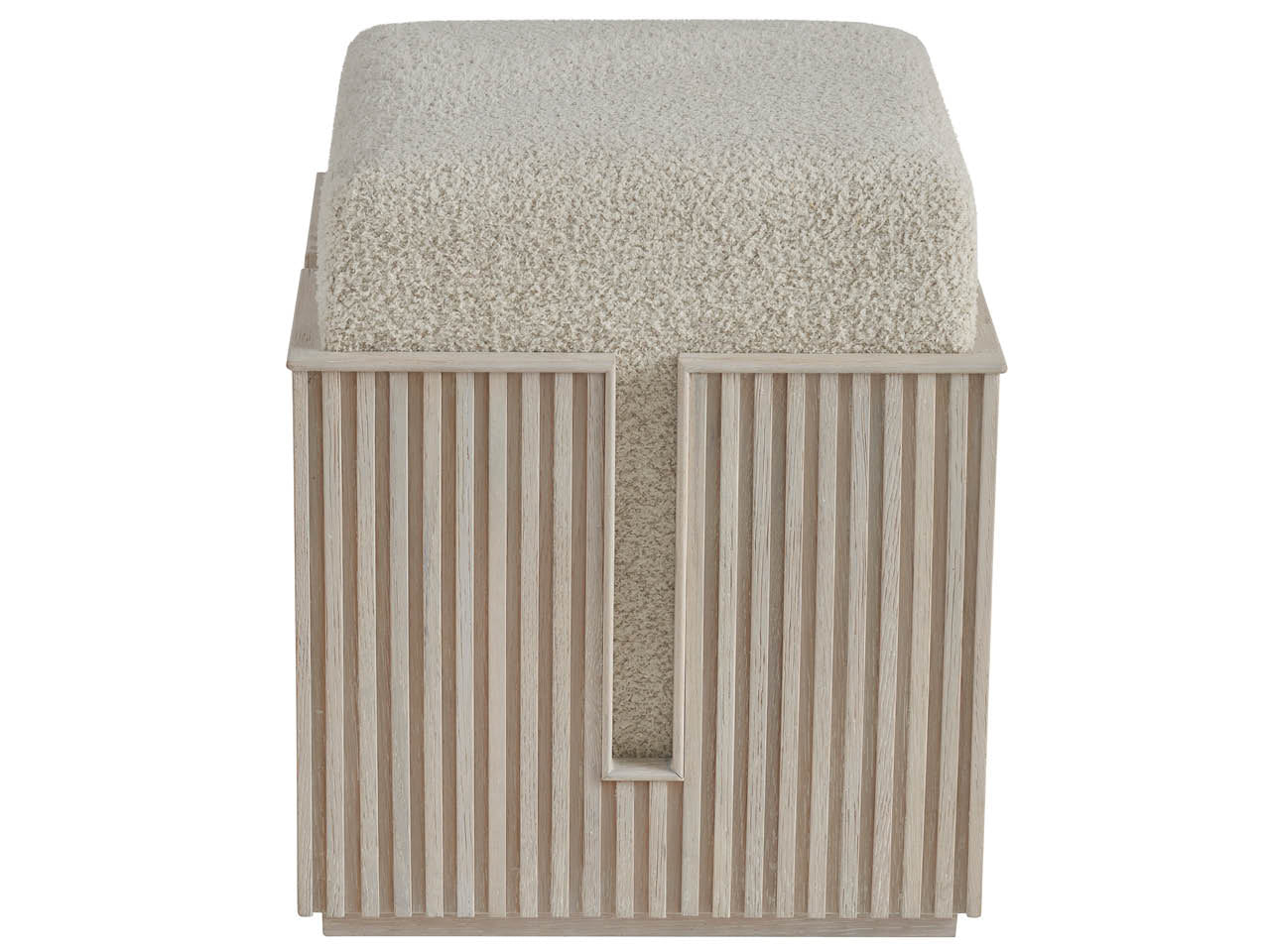 Carmen Bunching Stool, White Oak