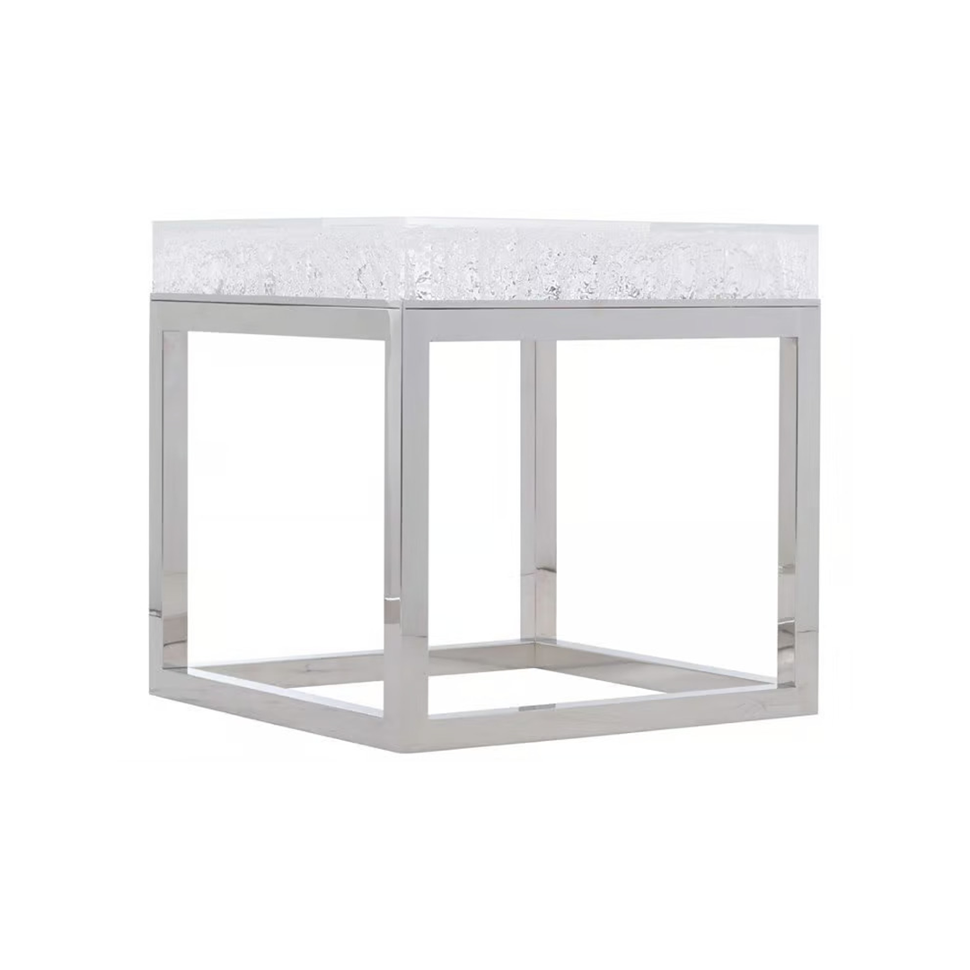 Aventura Square Acrylic End Table
