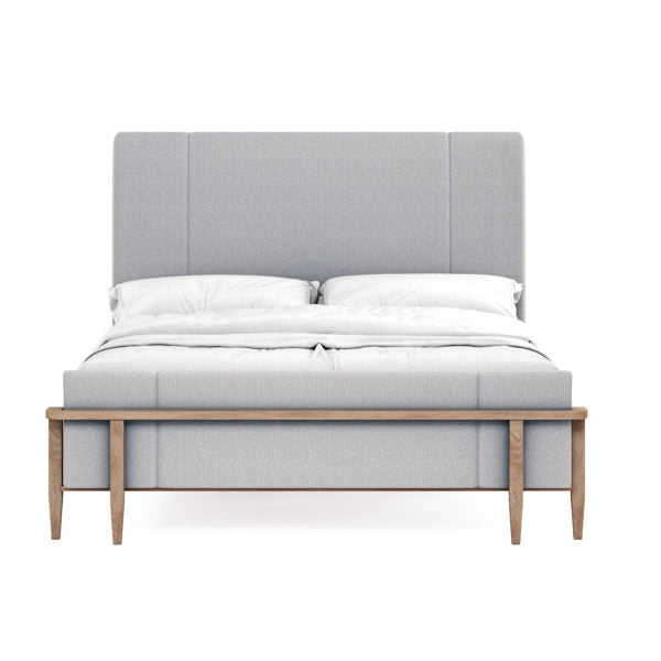 Post Upholstered Panel Queen Bed