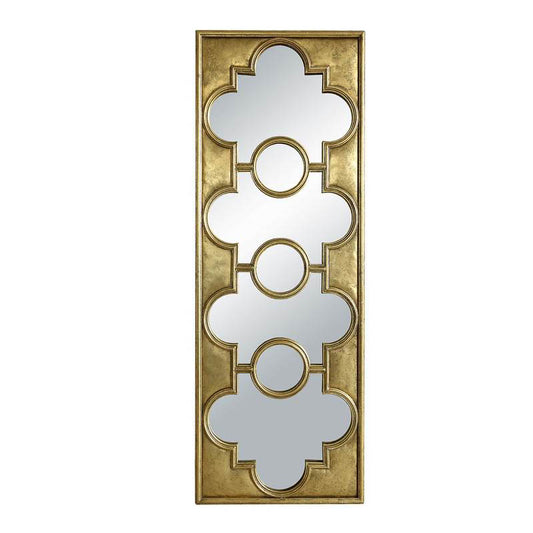 Metal Rectangular Mirror, Gold