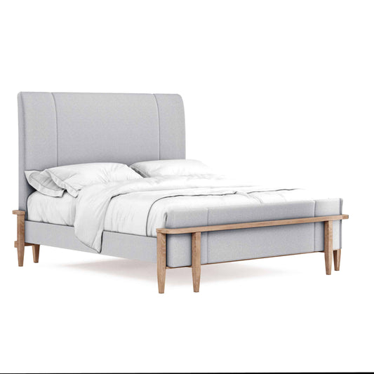 Post Upholstered Panel Queen Bed