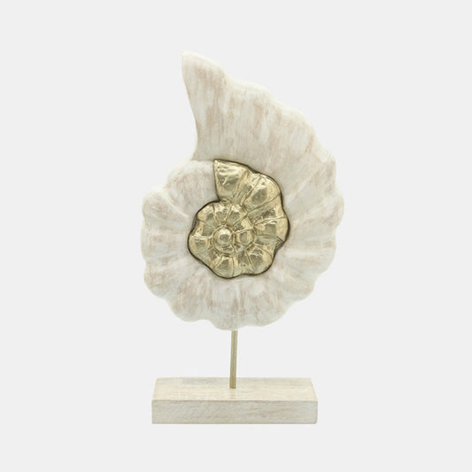 Aspene Mango Wood Shell On Stand