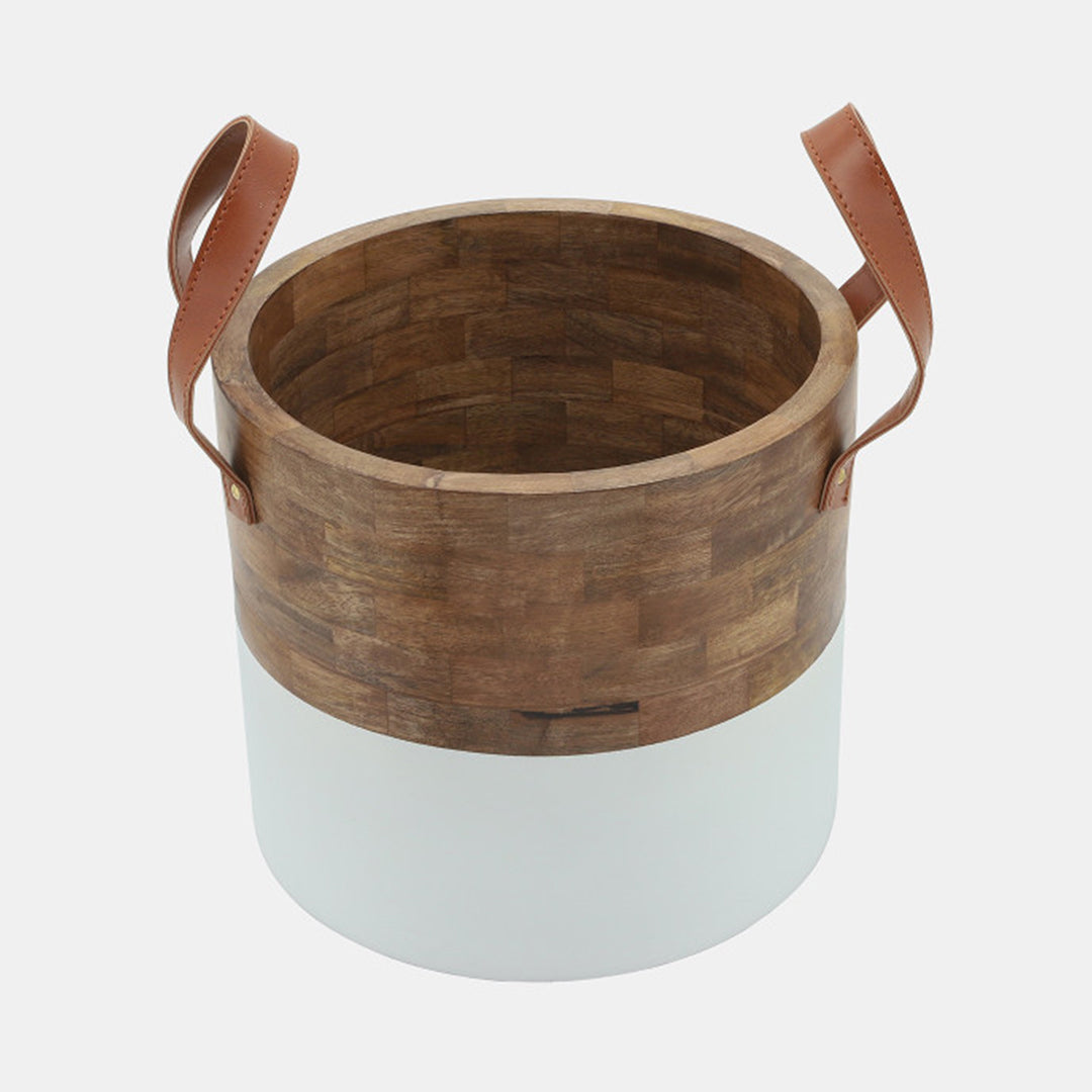Ciboure Bucket with Leather Handles