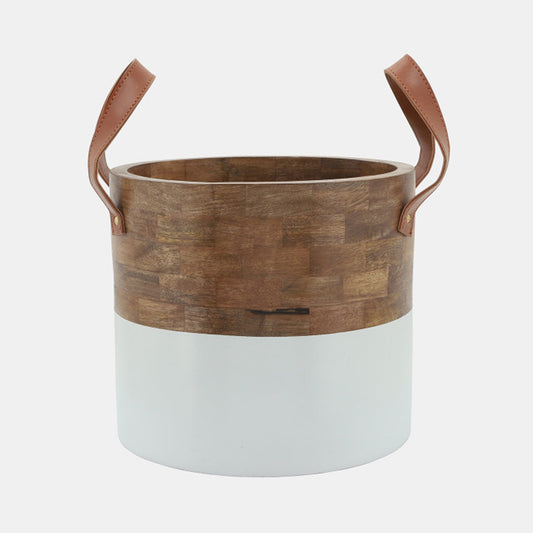 Ciboure Bucket with Leather Handles