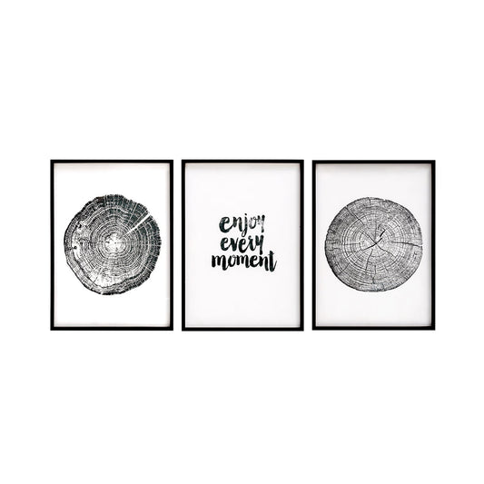Tree Rings and Words Fir Framed Wall Art, 3 Styles
