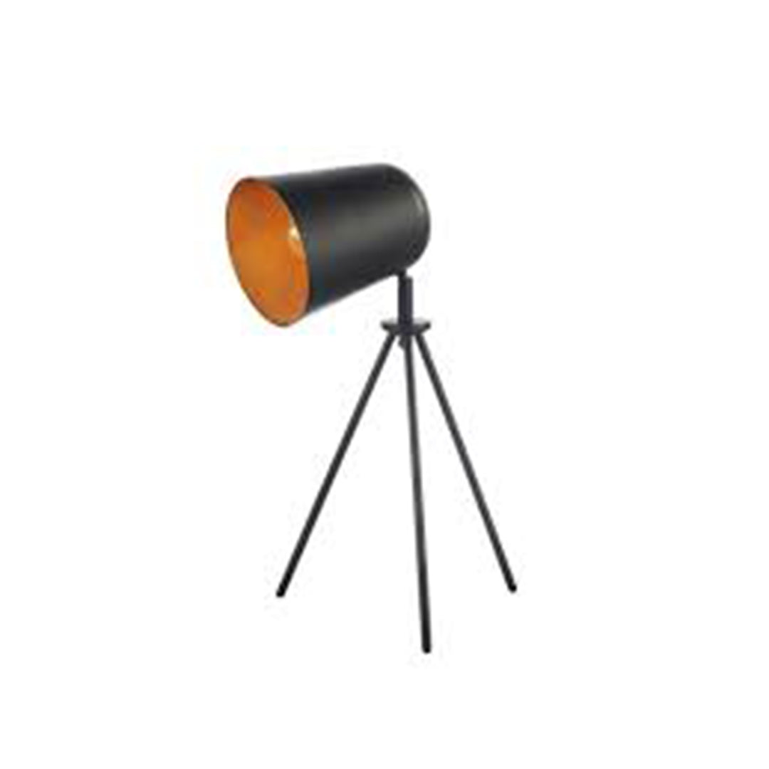 Grenoble Metal 18" Tripod Desk Lamp, Matte Black