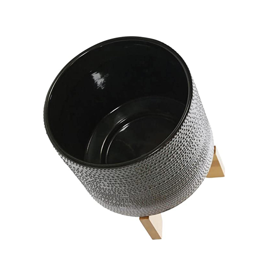 Navarrio Planter with Wood Stand