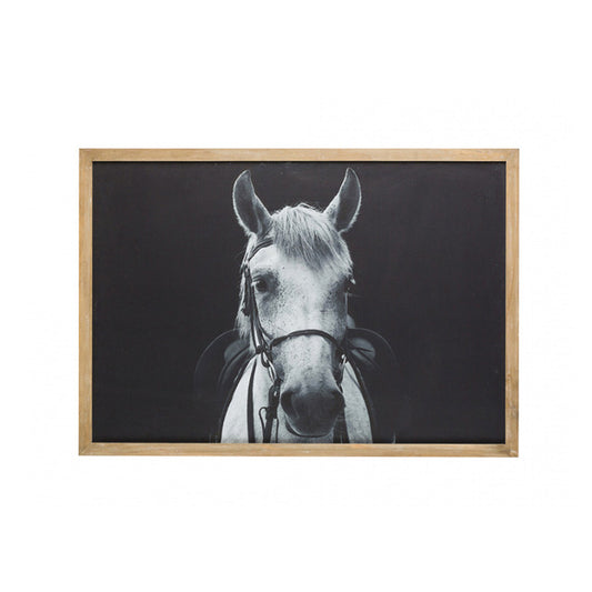 Wood Framed Wall Decor with Horse