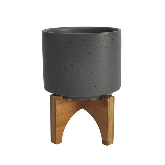 Zaniyah 5" Planter With Wood Stand