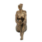 Resin Bronze Lady Bookends, Bronze And Copper Set Of 2