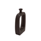 Cutout Midden Vase 14", Black
