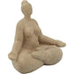 Resin 11" Sucasana Female Yoga Figurine White