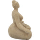 Resin 11" Sucasana Female Yoga Figurine White
