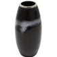 Midnight Ceramic Vase with Metal Ring