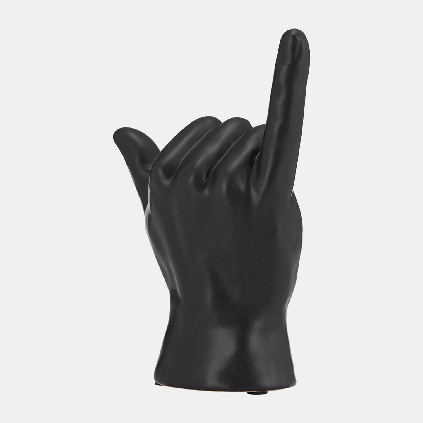 7"h, "Hang Loose" Hand, Black
