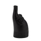 Elephant 9" Ceramic Deco, Matte Black