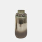 Aloe Glass Vase 15" with Bracelet Nickel