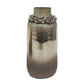 Aloe Glass Vase 15" with Bracelet Nickel