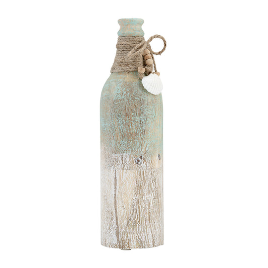 Tri-Colored Wood Bottle