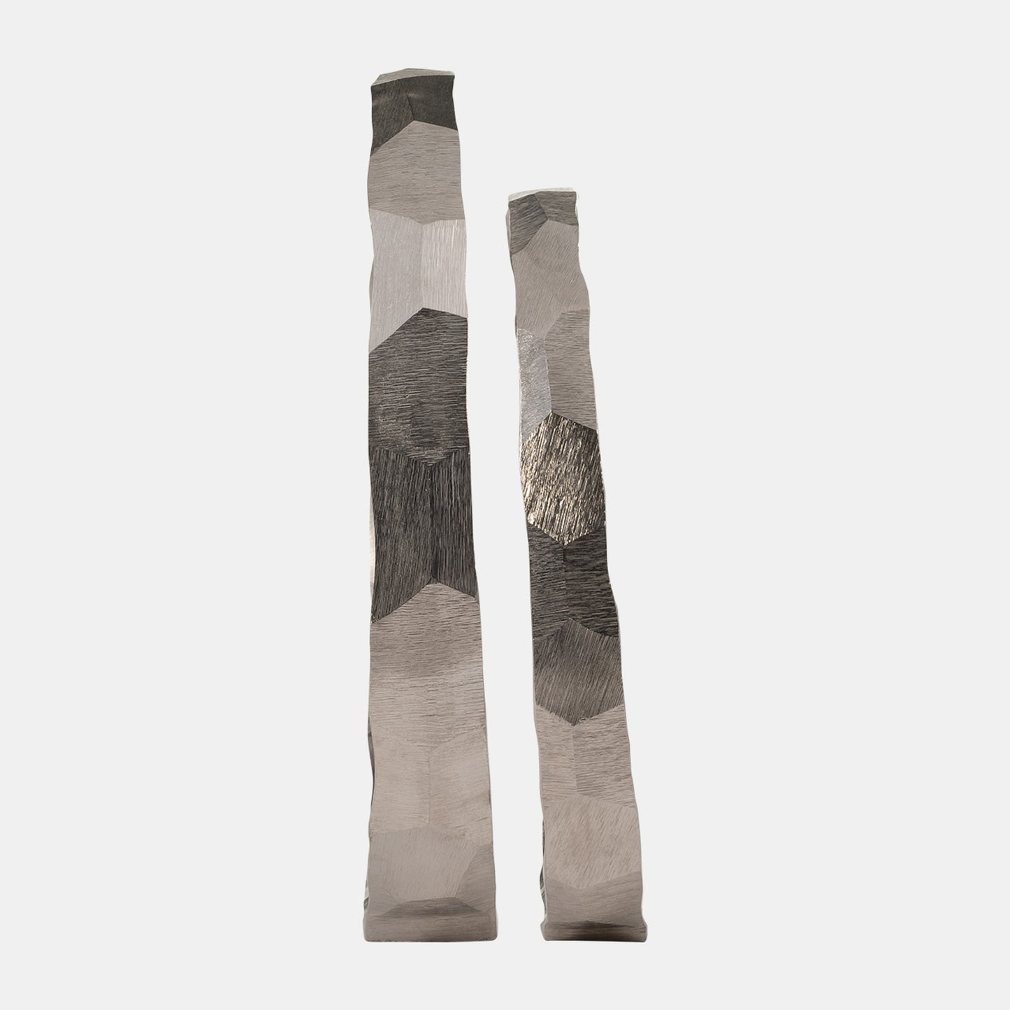 Decorative Hammered Halo - Silver, Set of 2