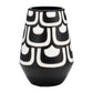 Ceramic Tribal Vase, Black and White