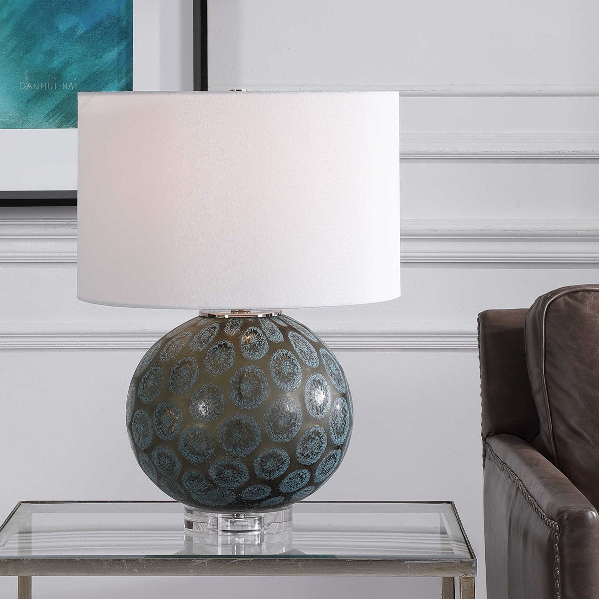 Agate Slice Table Lamp