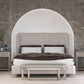 Vault Upholstered King Shelter Bed