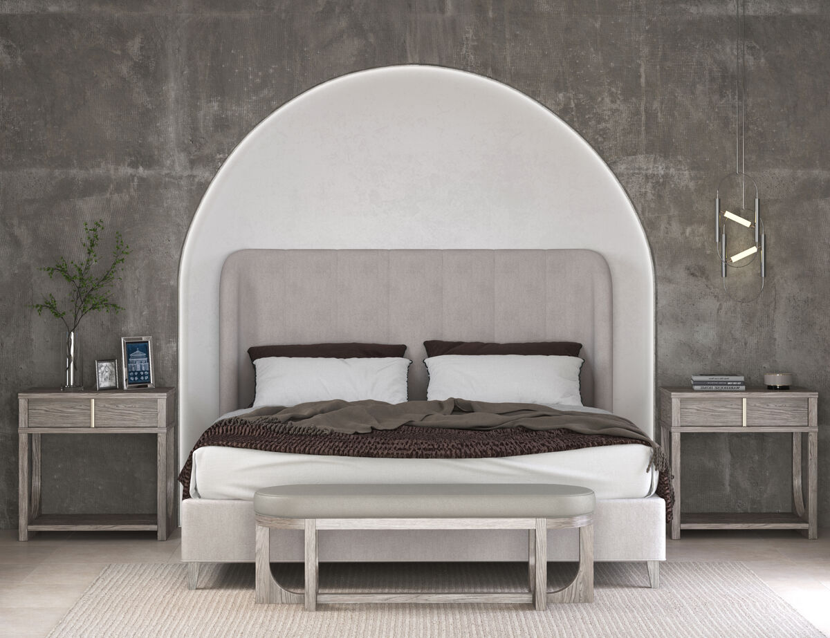 Vault Upholstered King Shelter Bed