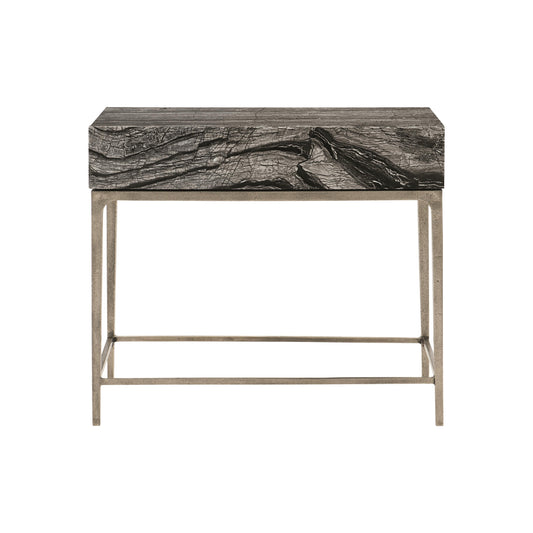 Linea Nightstand, Black Forest Marble