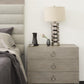Linea Nightstand, Cerused Greige