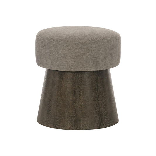 Linea Round Bench, Cerused Charcoal