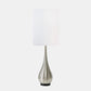 Teardrop Table Lamp, Silver