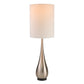 Teardrop Table Lamp, Silver