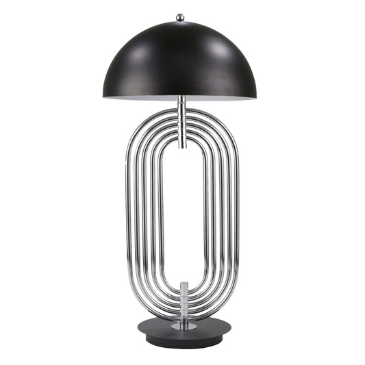 Art Deco Table Lamp, Silver