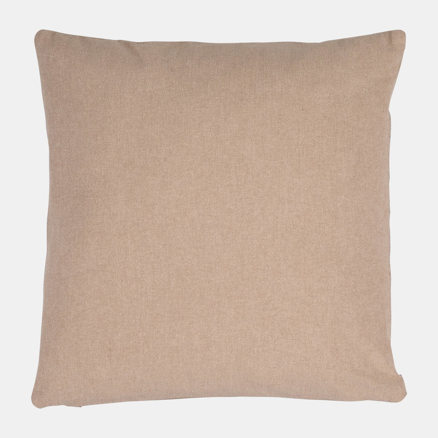 20 X 20 In. Leather & Geomatric Patch Decorative Pillow