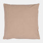 20 x 20 in. Leather Patch Decorative Square Pillow; Beige