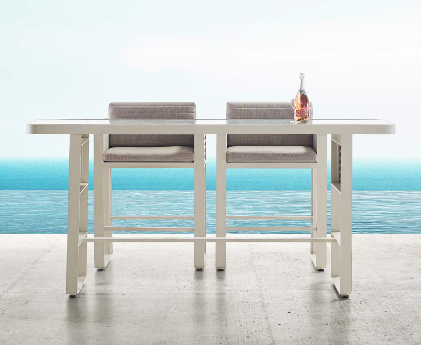 Airport Bar Rectangular Table (6 - Seater)