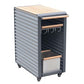 Airport Trolley Dining Cart (W/o Ice Bucket), Black Matte Finish