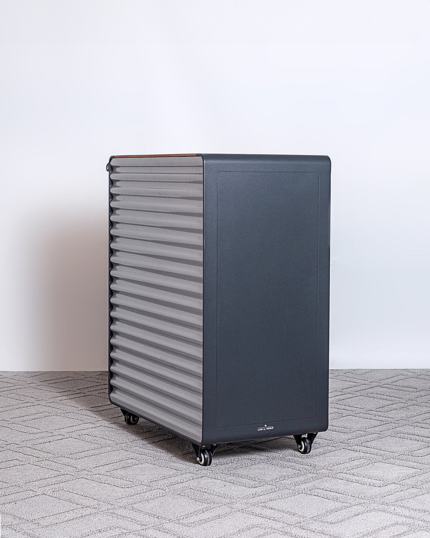 Airport Trolley Dining Cart (W/o Ice Bucket), Black Matte Finish